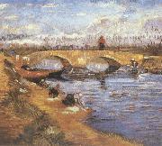 Vincent Van Gogh The Gleize Brideg over the Vigueirat Canal (nn04) Spain oil painting artist